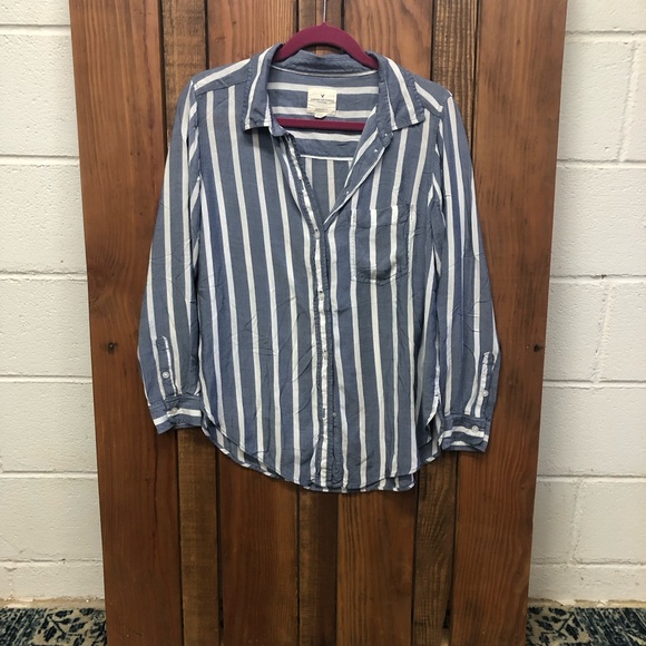 American Eagle Outfitters Tops - American Eagle size small striped button top